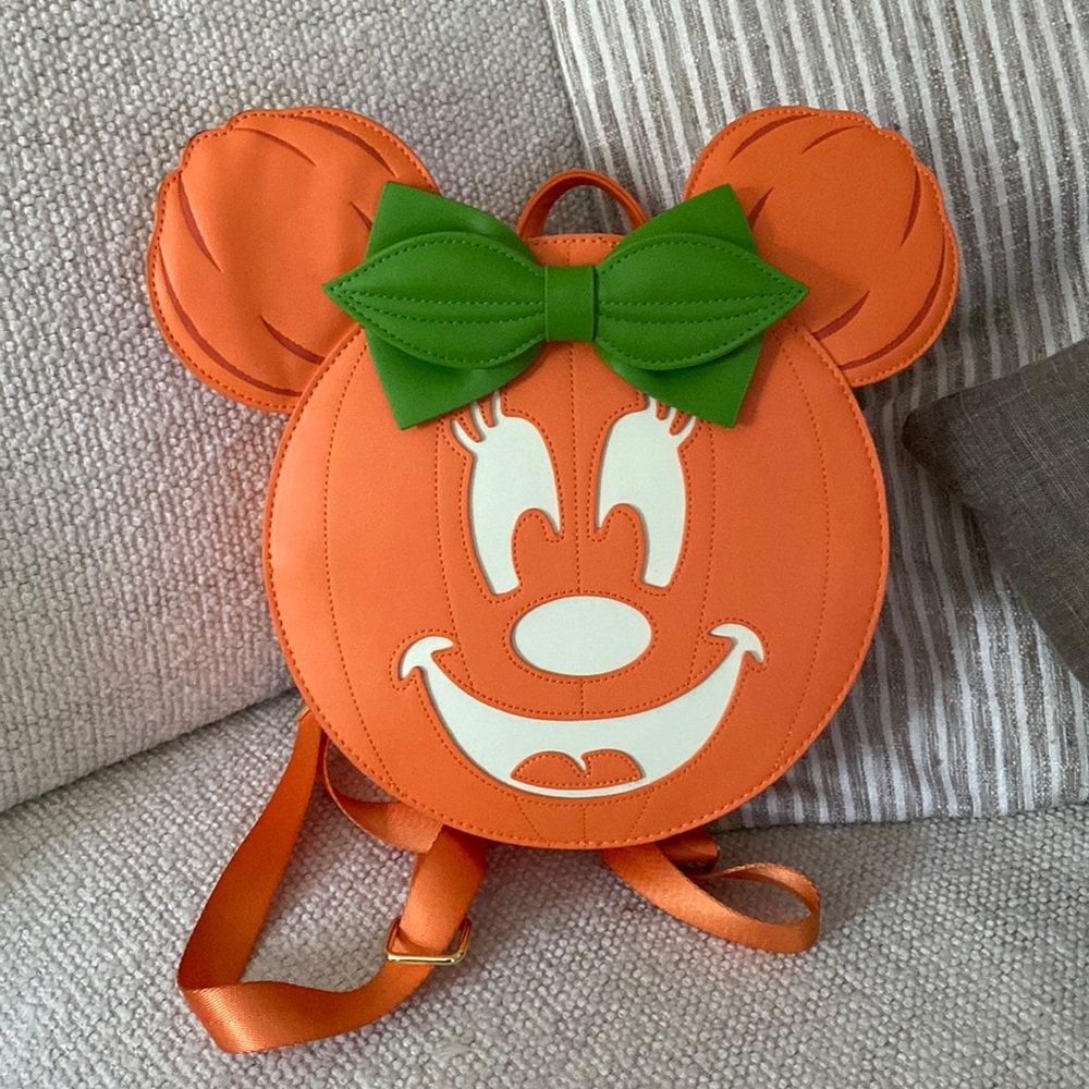 Loungefly Minnie Mouse Pumpkin Halloween Backpack